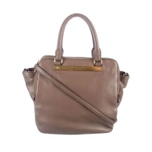 MARC JACOBS GOODBYE COLUMBUS BENTLEY ROOTBEER BROWN TOTE BAG